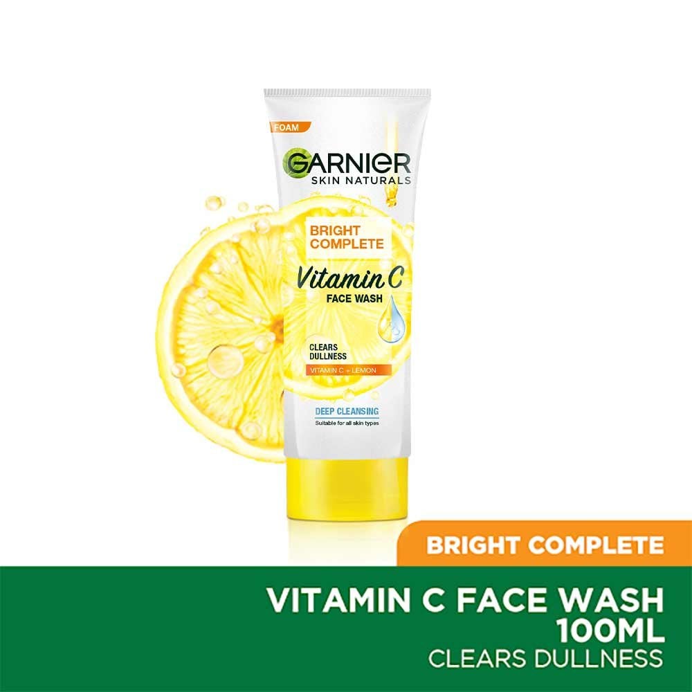 garnier bright complete face wash