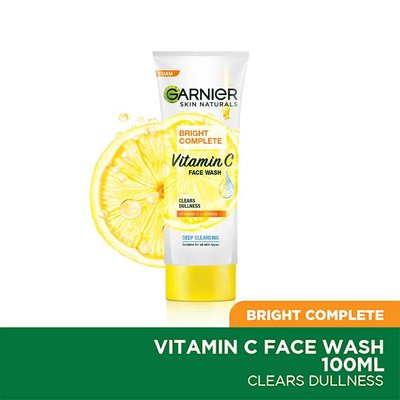 garnier bright complete face wash