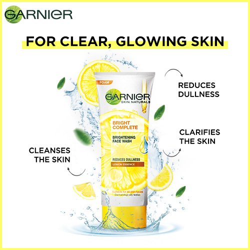 Garnier Face Wash Benefits - For Clear, Glowing skin