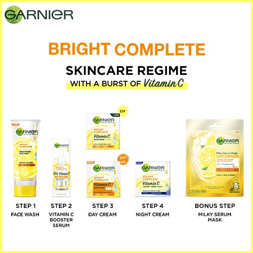 Garnier Bright Complete Skincare Regime