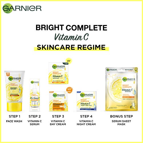Garnier Bright Complete Skincare Regime