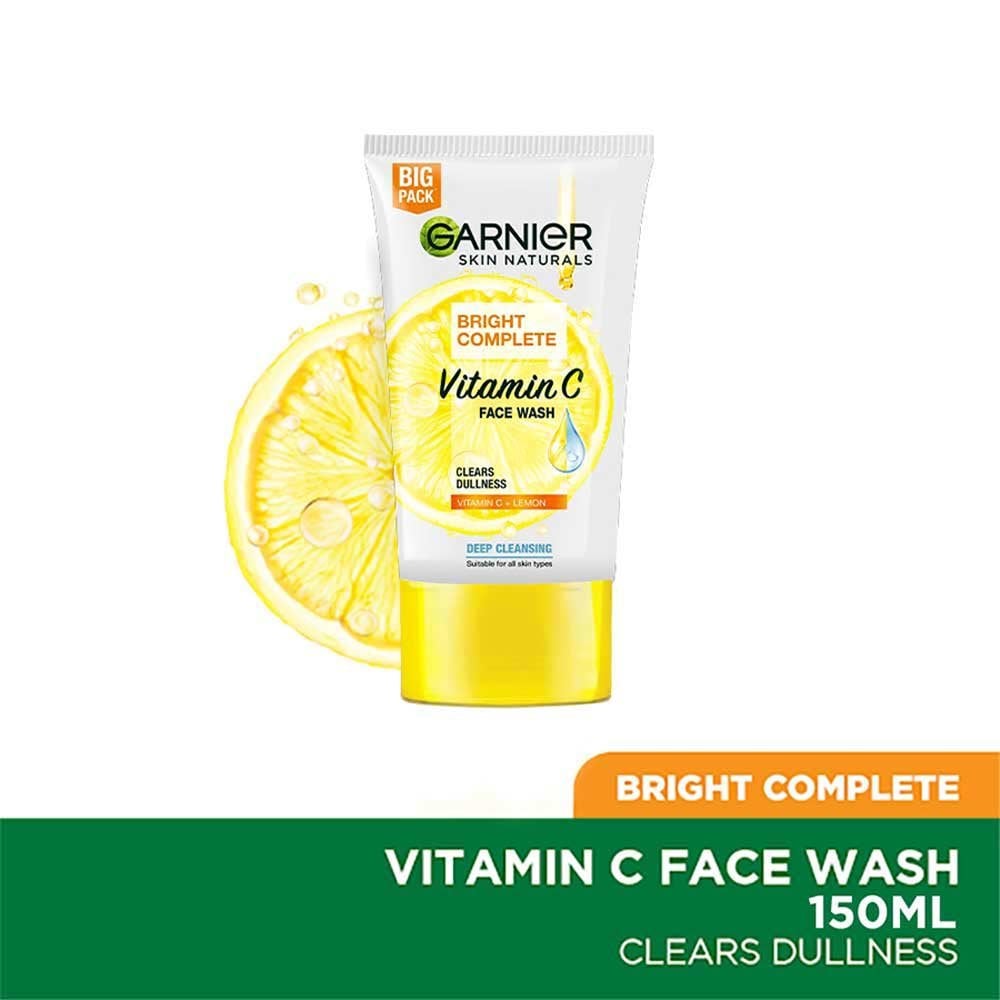 garnier bright complete face wash