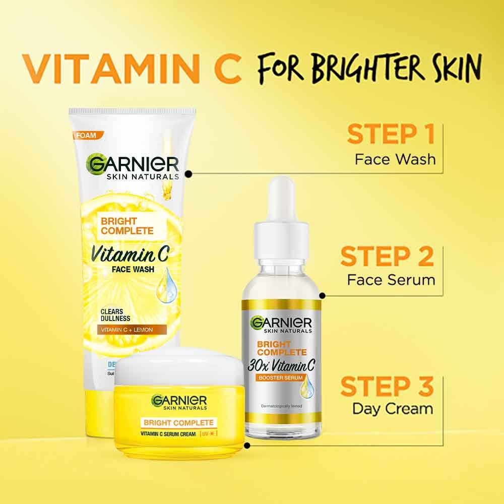 Garnier Bright Complete Facewash with Vitamin C
