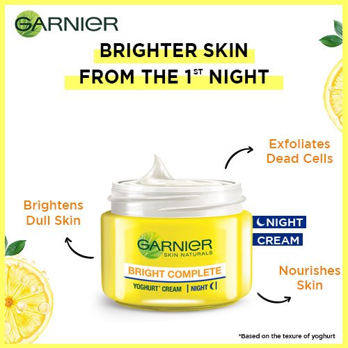 Garnier night face cream