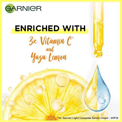Garnier Bright Complete Vitamin C Serum Cream UV Moisturizing Face Cream