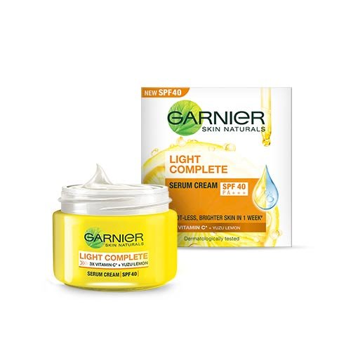 Garnier Bright Complete Serum Cream with SPF 40/PA +++, 45g
