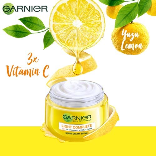 Garnier Skin Naturals Light Complete Serum Cream SPF 40 with 3x Vitamin