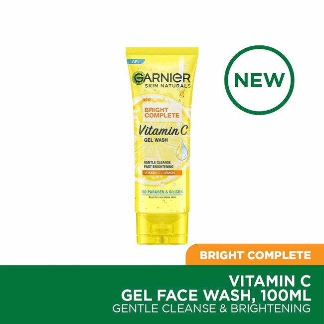 Garnier Bright Complete Vitamin C Gel Facewash For Brighter Skin