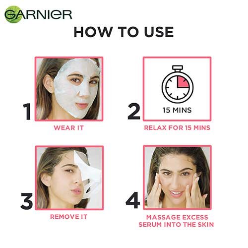 How to use Garnier Sheet Mask