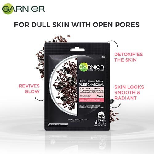 Garnier Face Sheet Mask for Dull Skin with open pores