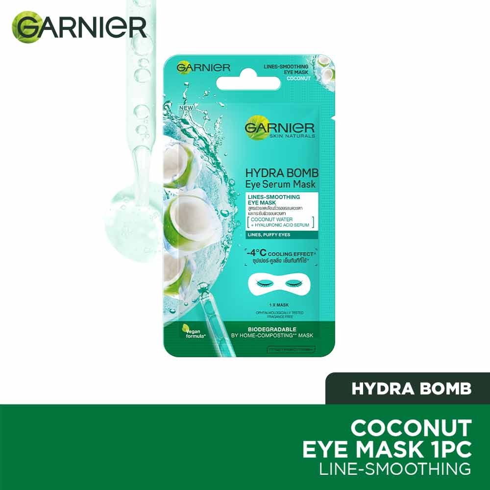 Garnier Coconut Water Eye Mask Hydra Bomb Eye Serum Mask