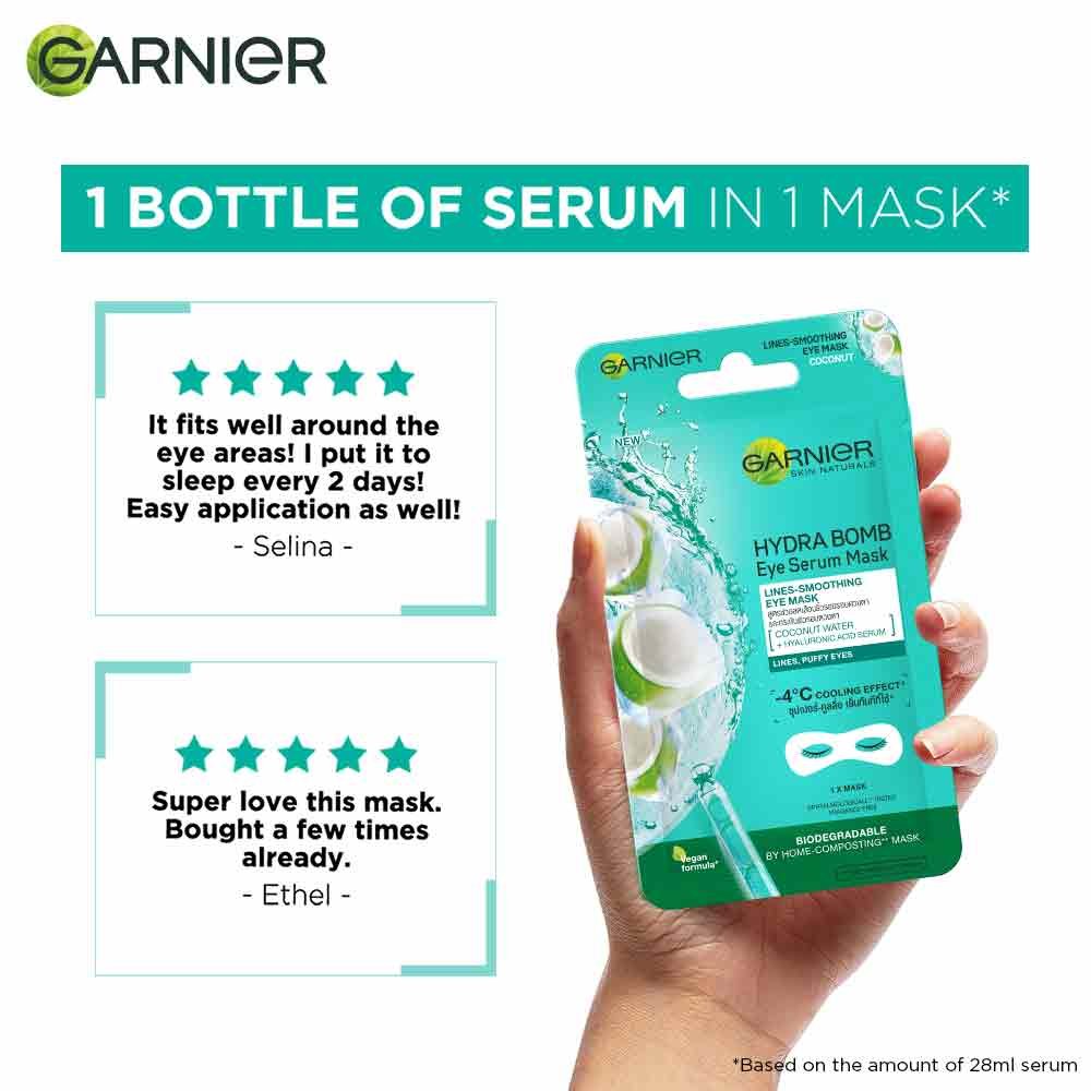 Hydra Bomb Eye Serum Mask – Coconut Water - Garnier India