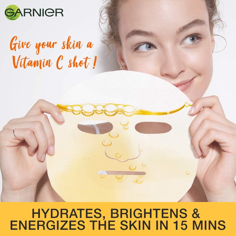 Garnier Vitamin C Sheet Mask - Super Hydration in 15 minutes