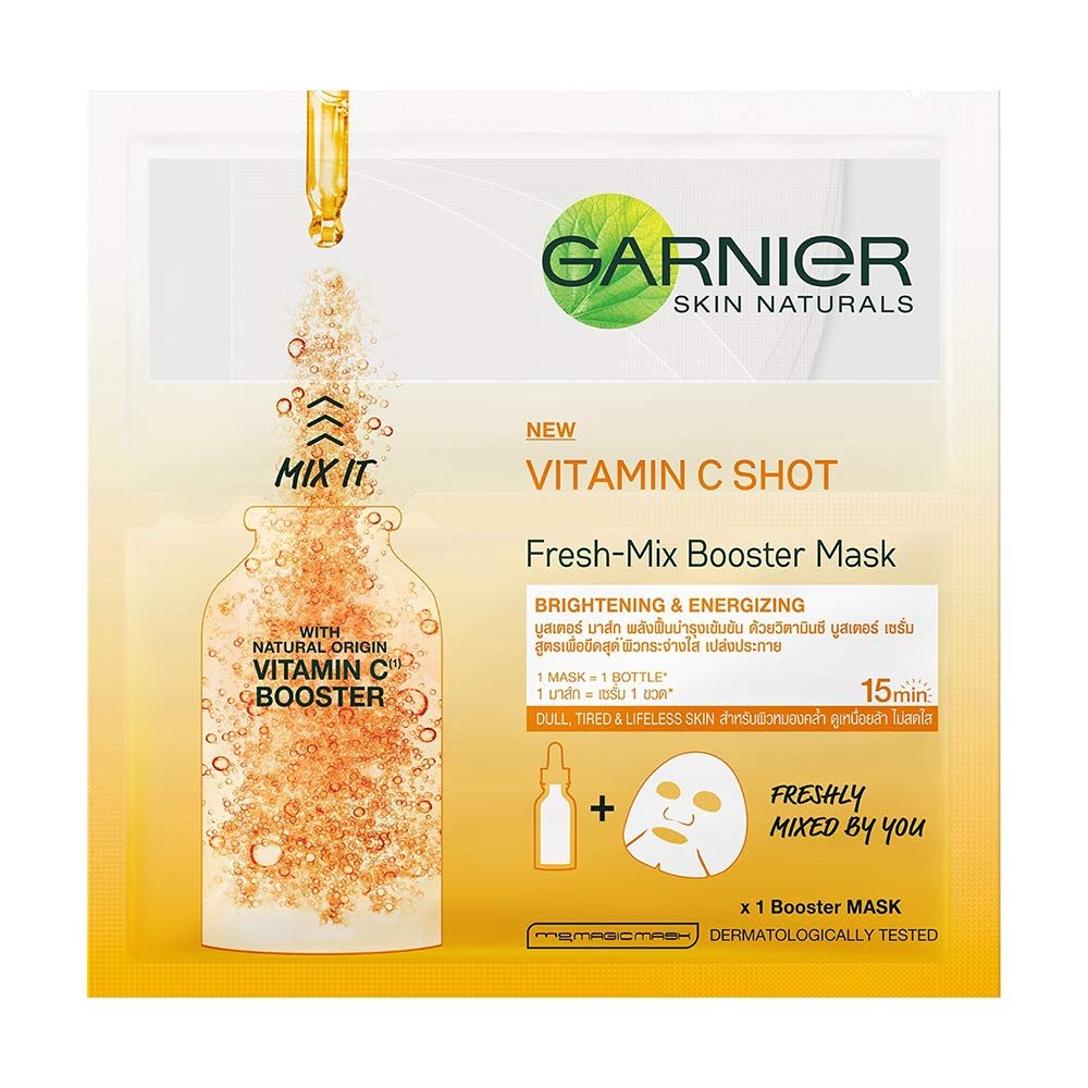 Buy Garnier Fresh Mix Vitamin C Shot Serum Sheet Mask | Garnier India