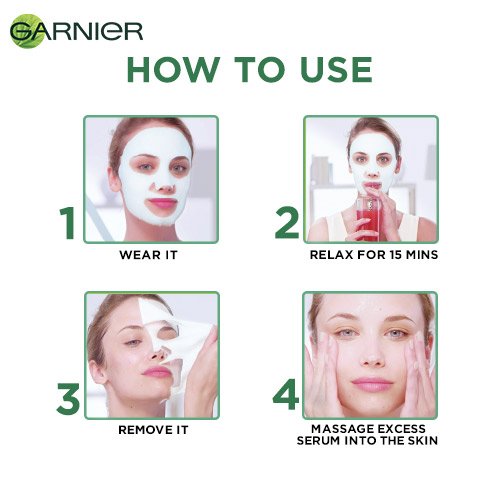 Buy Garnier Hydra Bomb Green Tea Serum Sheet Mask Garnier India