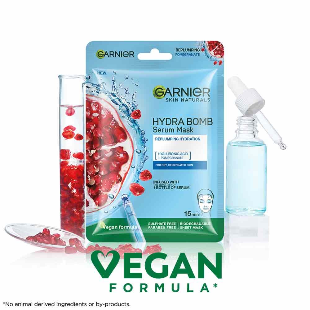 garnier pomegranate sheet mask benefits