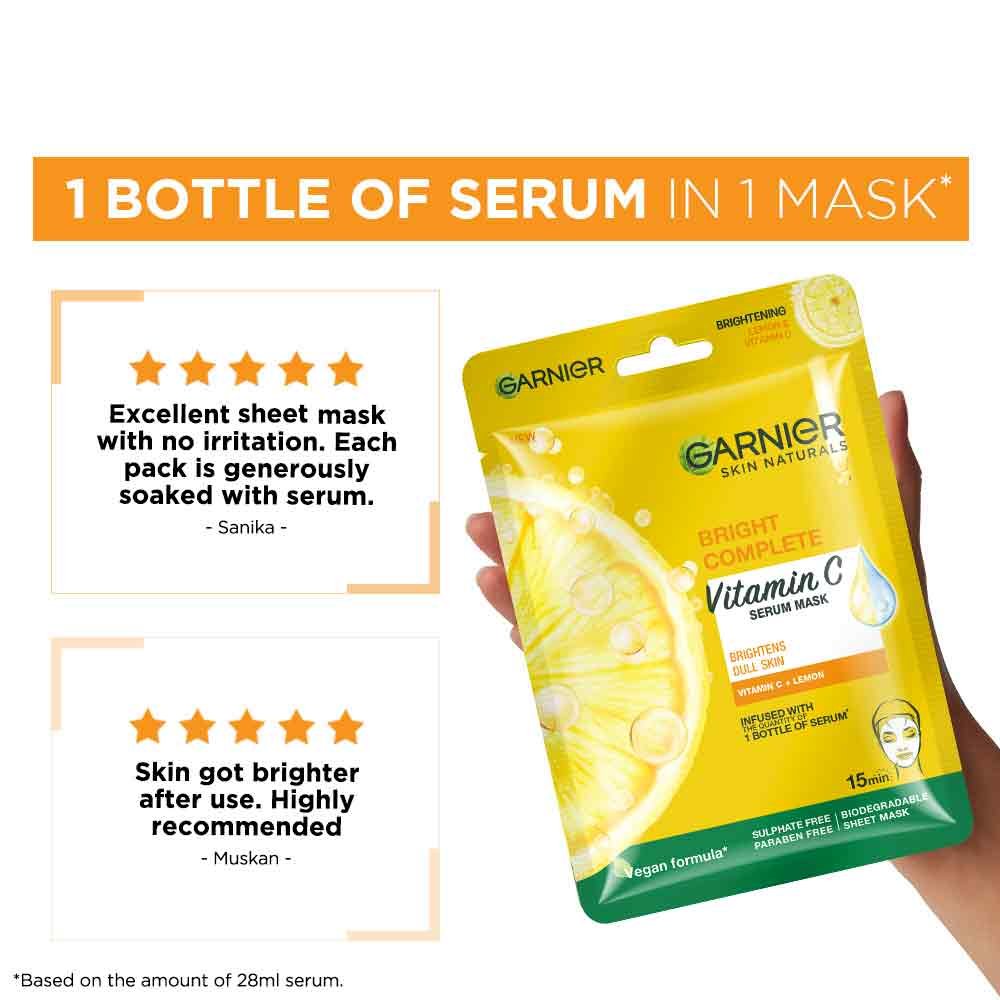 Garnier India Vitamin C Serum Sheet Mask