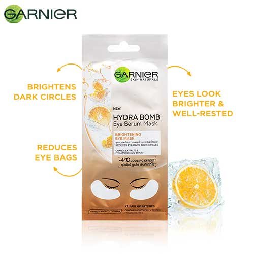 Garnier Orange Eye Mask Hydra Bomb Eye Serum Mask