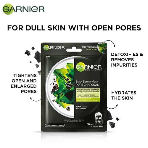 Garnier Charcoal Mask for Dull Skin with Open Pores