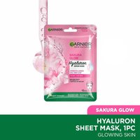 garnier sakura glow sheet mask