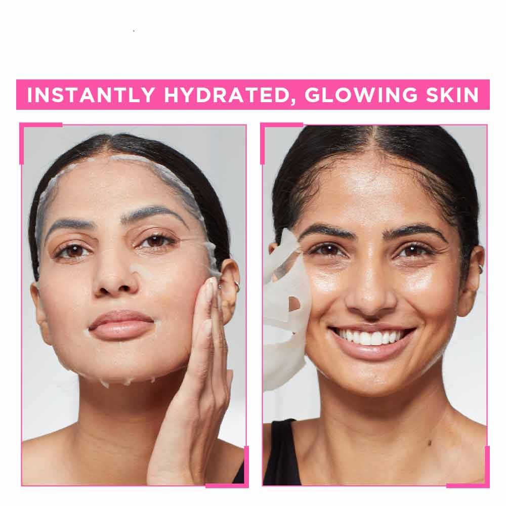 garnier sakura glow sheet mask effects