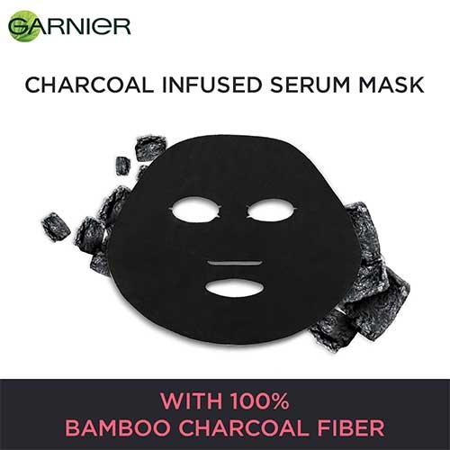 Charcoal Sheet Mask - with 100% Bamboo Charcoal Fibre