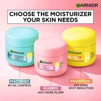 Garnier Vitamin C, Salicylic Acid and Niacinamide face cream range for brightening, matte and plump skin