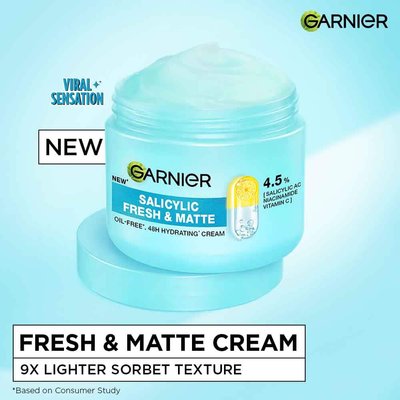 Fresh and Matte Cream with 9X Lighter Sorbet Texture