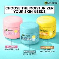 Garnier Vitamin C, Salicylic Acid and Niacinamide face cream range for brightening, matte and plump skin