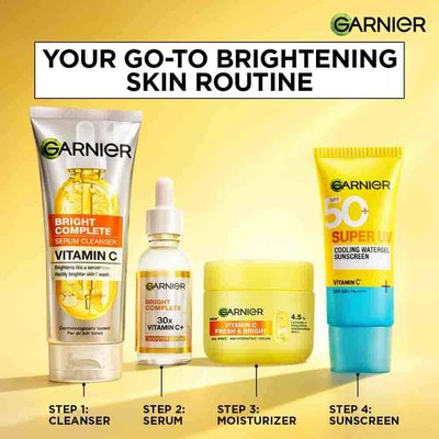 Garnier Skin Care Routine for Skin Brightening with Fresh & Bright