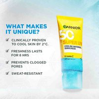 Garnier Cooling Watergel Sunscreen with Vitamin C benefits