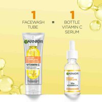 Garnier facewash with Vitamin C serum benefits for instant brightness