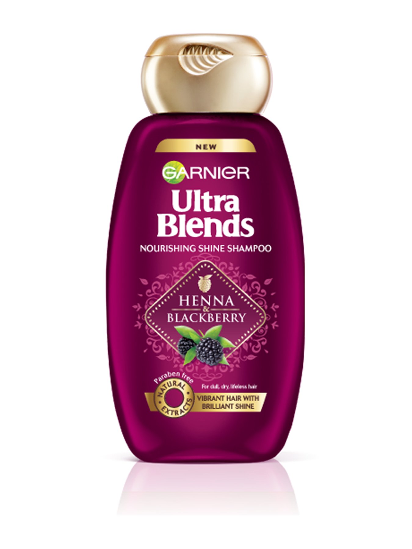 Garnier Ultra Blends Henna and Blackberry Shampoo 190 ml