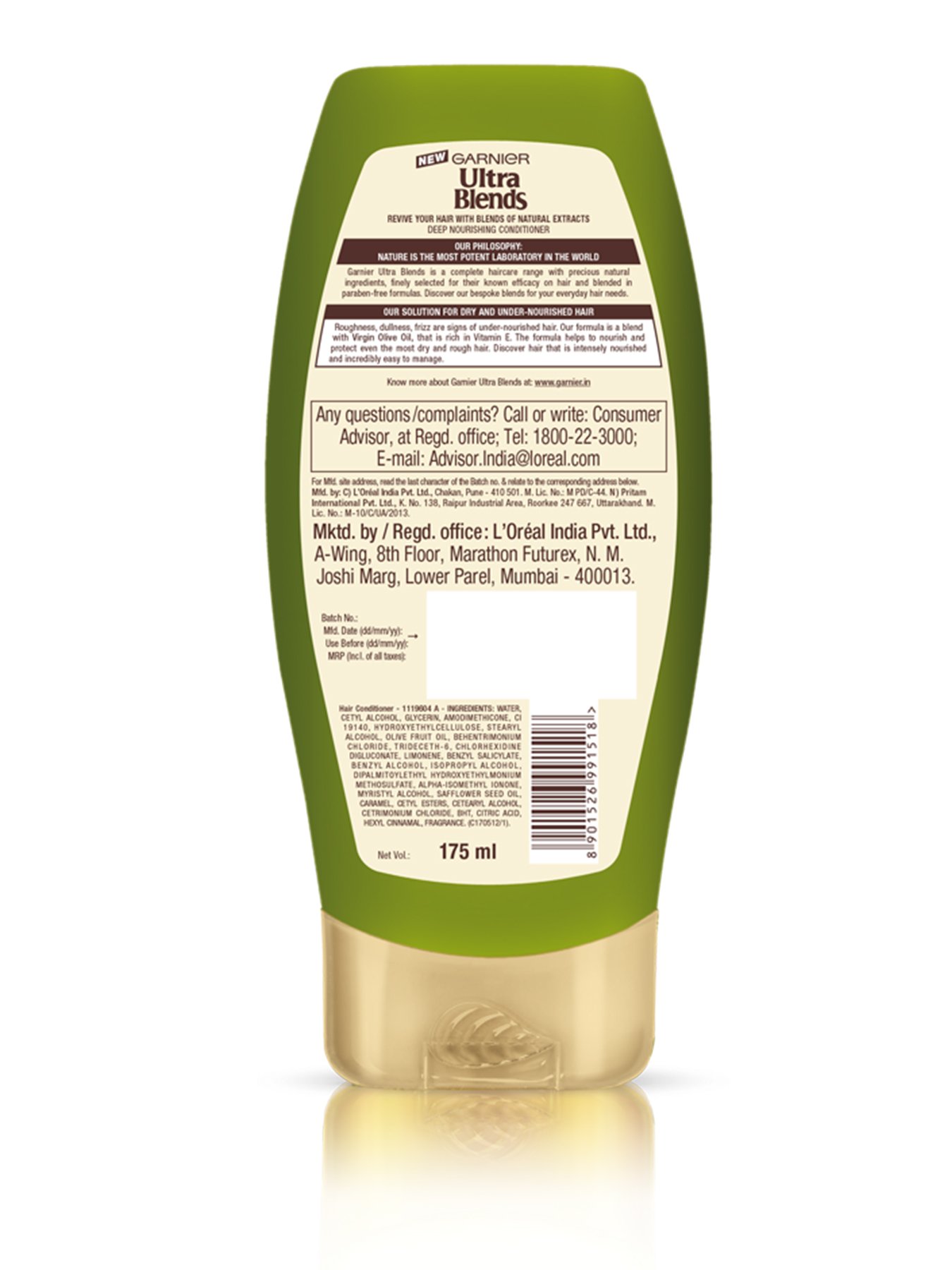 Garnier Ultra Blends Mythic Olive Conditioner 175 ml
