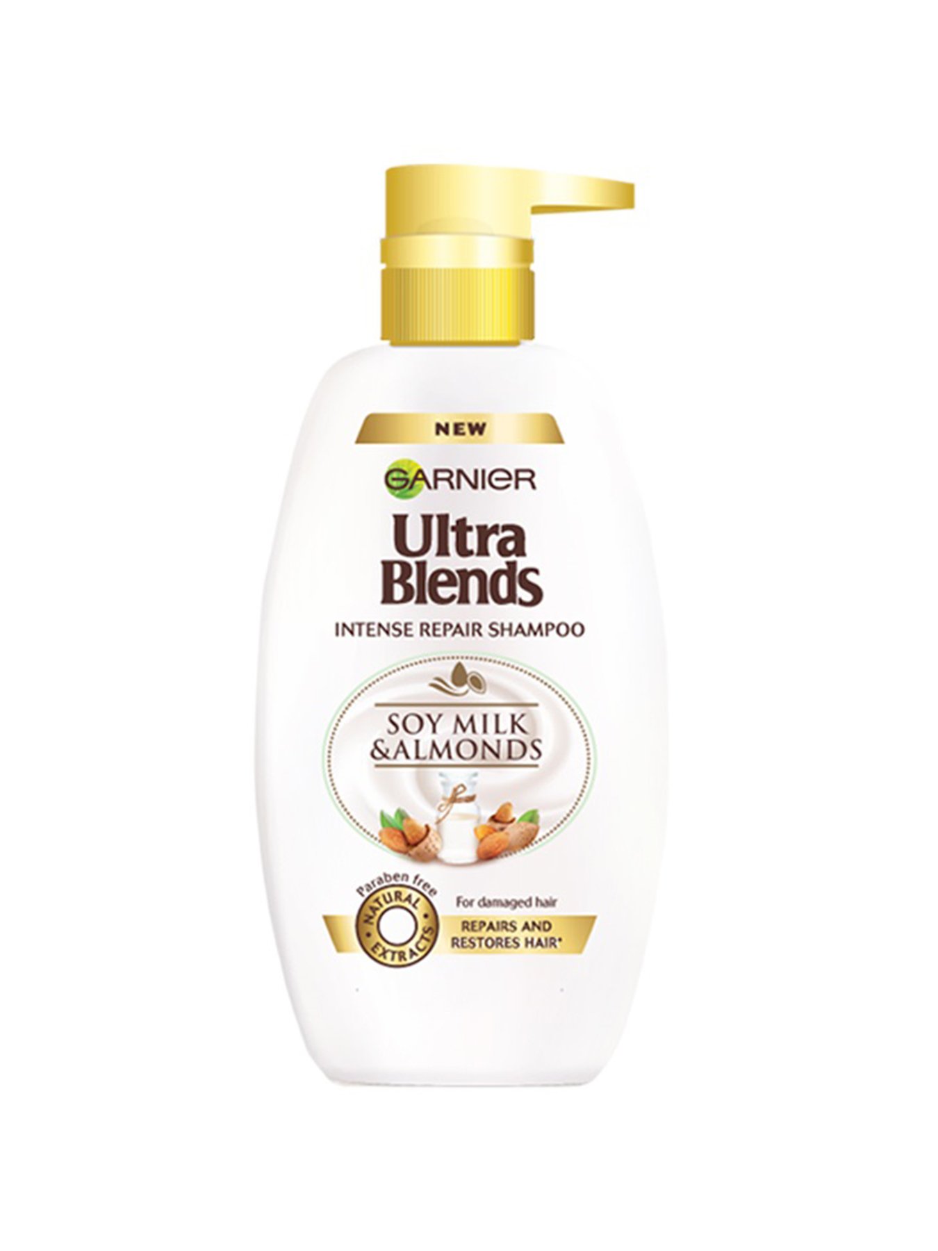 Garnier Ultra Blends Soy Milk and Almonds Shampoo 640 ml